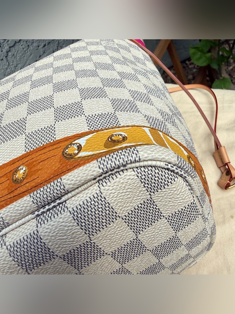 Louis Vuitton Damier Azur Summer Trunks Hawaii Neverfull MM - Picture 11 of 16
